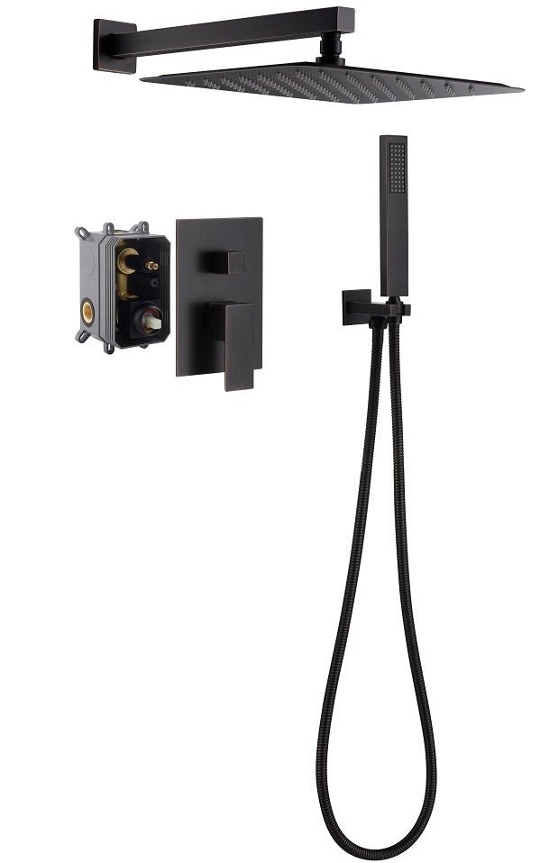 Cascada Geneva 12” Best Rain Showerhead with Handheld Shower