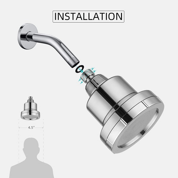 filtration shower head; filtered water shower; delta shower filter; salt shower head; hot water shower filter; shower head removes chlorine; vitaclean shower head; water filter for shower head better skin and hair; tandem shower head for couples; double shower head system; tandem shower head; shower purifier; filtered shower heads; soft water filter for shower head; berky water filtration system; massage shower heads high pressure;