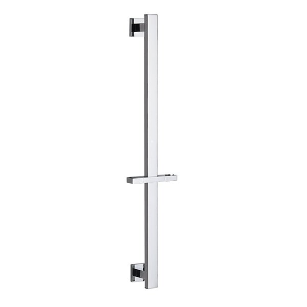 Side knob height adjustment mechanism on Cascada sliding shower bar — loosen slide and lock