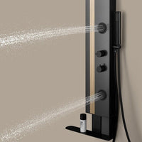 Dolce Luxury Shower Panel with Rainfall Showerhead, Body Jets, and Aromatherapy by Cascada Showers - Cascada Showers