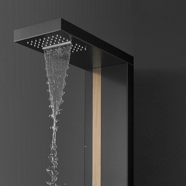 Dolce Luxury Shower Panel with Rainfall Showerhead, Body Jets, and Aromatherapy by Cascada Showers - Cascada Showers