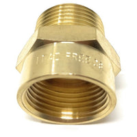 Brass 1x1 inch BSPP to NPT water pipe adapter