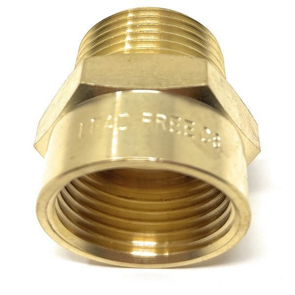 Brass 1x1 inch BSPP to NPT water pipe adapter