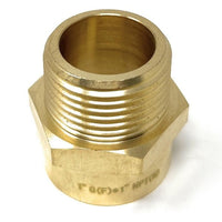 Lead-free brass G female to NPT male connector