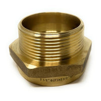 Brass BSPP G thread to NPT adapter for water and hydraulic use
