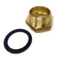 Lead-free G Thread BSPP to NPT male adapter with sealing washer included