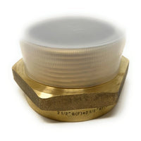 Durable 2.5 inch brass adapter for BSPP to NPT conversion