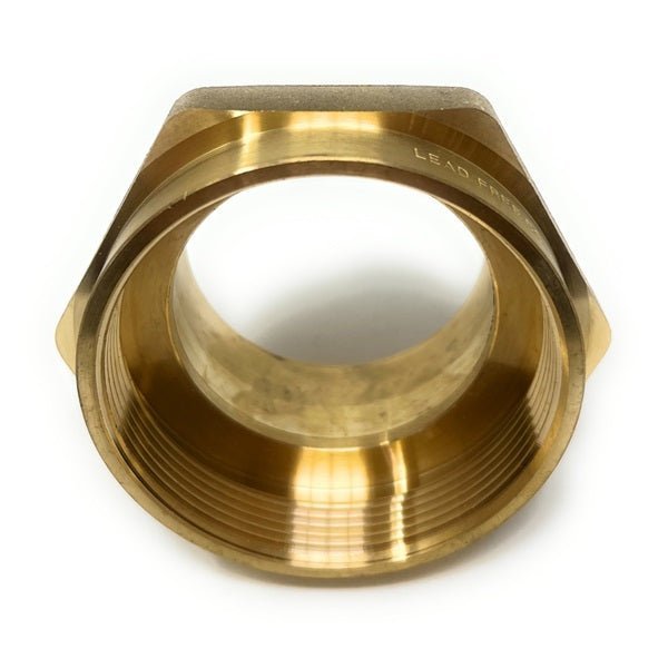 Lead-free brass 2.5 inch pipe fitting converter BSPP to NPT