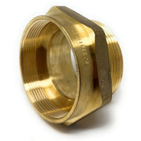 2 1/2 inch brass BSPP to NPT male pipe fitting adapter