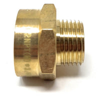 Lead-free brass plumbing fitting BSPP female to NPT male converter