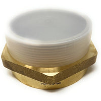 Heavy-duty lead-free brass 4 inch BSPP to NPT plumbing connector