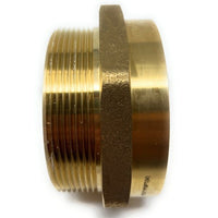 Corrosion-resistant lead-free brass BSPP to NPT 4 inch pipe connector