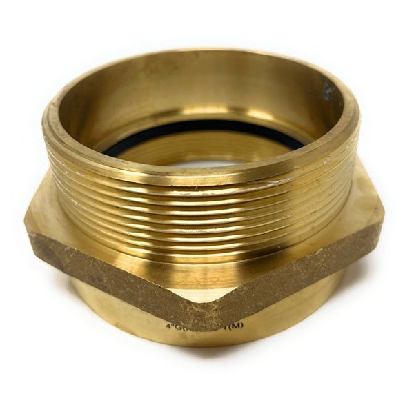 Industrial 4 inch brass G thread to NPT thread adapter for water pipes
