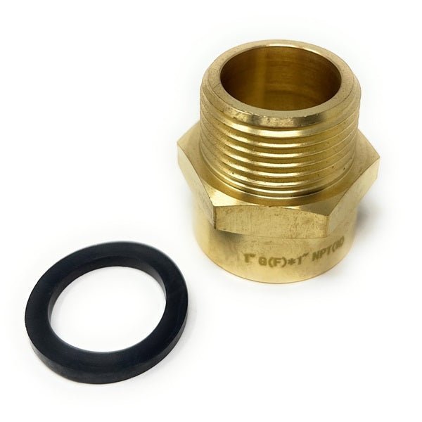 G Thread (British BSPP) Female to NPT Male Adapter - Lead Free