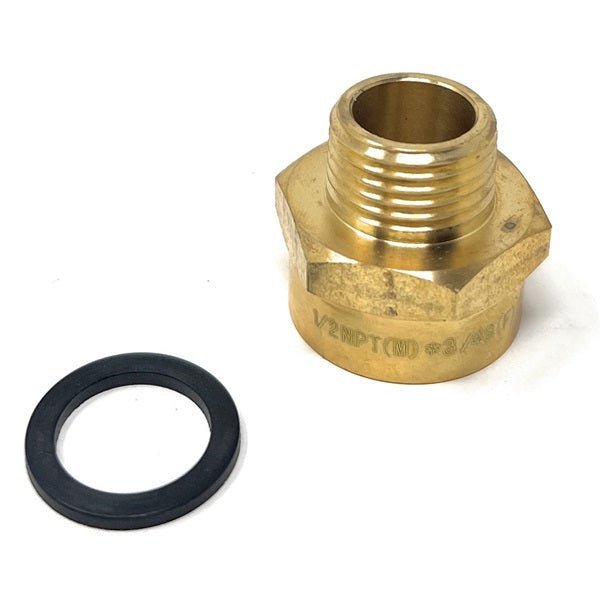 High-quality brass G to NPT thread adapter for plumbing connections