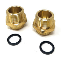 Lead-free brass pipe adapter G Thread female NPT male with rubber washer