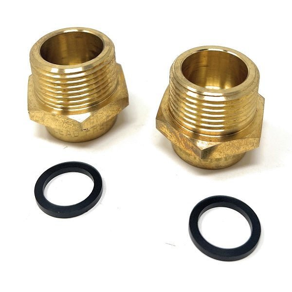 Lead-free brass pipe adapter G Thread female NPT male with rubber washer
