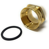 G Thread ( British BSPP) Female to NPT Thread Male Pipe Fitting Adapter - Lead-Free (1 1/2" x 1 1/2")