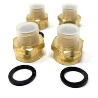 Lead-free brass G Thread BSPP female to NPT male pipe adapter with washer