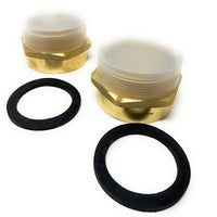 Brass G Thread NPT pipe fitting adapter with washer for residential plumbing