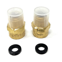 G Thread to NPT brass adapter with washer for industrial plumbing applications