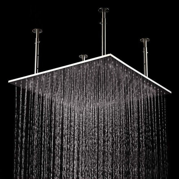 40 inch square rainfall ceiling shower head stainless steel