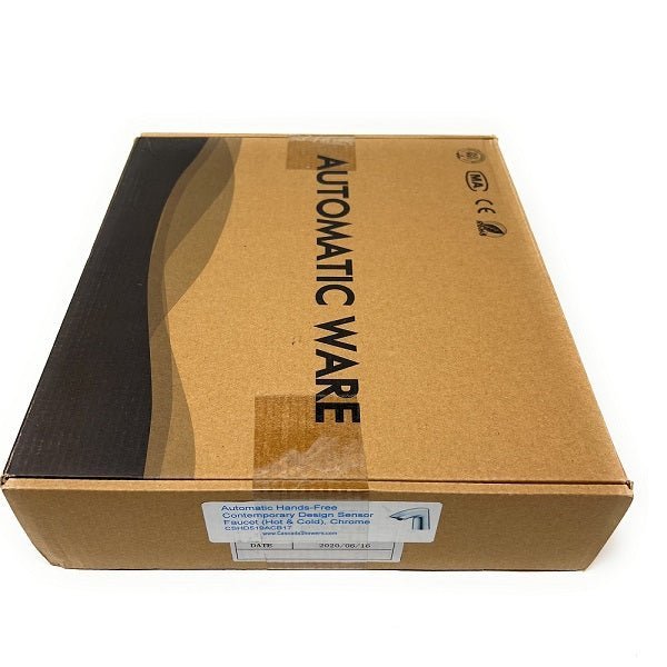 Cardboard box with 'Automatic Ware' branding 