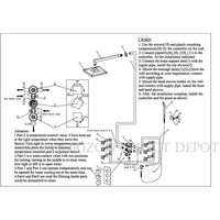 10" Ceiling Mount Luxury LED Rainfall Thermostatic Shower Set - Cascada Showers