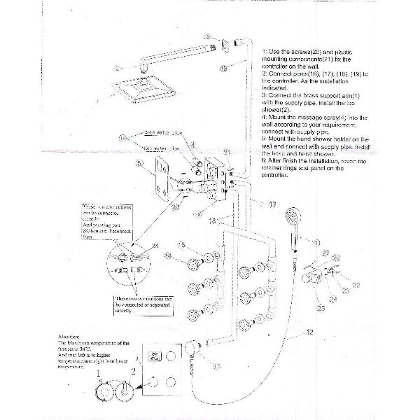 showerhead system rain head shower with handheld sets complete led faucet faucet waterfall head light rainfall spout hand holder hose remote controller lights held bathroom set control color change metal wall mount rainfall waterfall Hand Shower Mode Cascada Luxury 16" Square Ceiling Mounted Thermostatic Rainfall LED Shower With Body Jets Automated LED Light RGB Color - Stainless Steel shower head, thermostatic shower, rain shower, rain shower faucet, shower head sets for bathroom