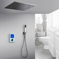 20 Inch square LED Shower System with LCD Touch Screen