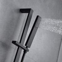 27" Shower Sliding Bar with Adjustable Hand Shower Holder - Square Shape - Cascada Showers