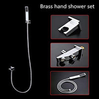 shower head with handheld rain Curtain LED multicolor built in Bluetooth speaker shower heads hand held system holder rainfall waterfall SPA mist matte black gold kit chrome oil rubbed bronze 6 knob valve mixer ceiling mount remote control app system