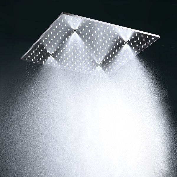 20 Inch square LED Shower System with LCD Touch Screen
