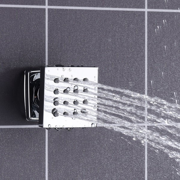 Full Set of Cascada Recessed Shower System with Jets and Remote