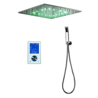20 Inch square LED Shower System with LCD Touch Screen