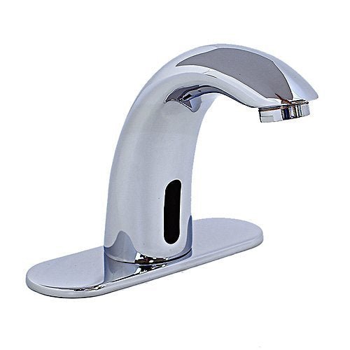 Automatic Hands Free Modern Contemporary Design Sensor Faucet (Hot & Cold), Chrome