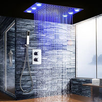 shower head with handheld led shower system with dual thermostatic valve shower head Rainfall Shower Head led shower head cascada shower