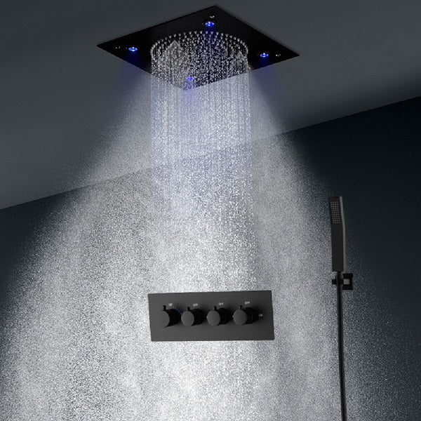 13” LED Shower Set with 4 handle 2-way Mixer