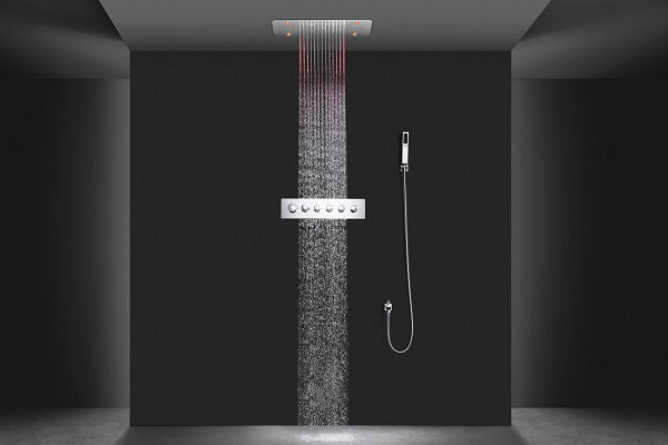 15”x23” Rectangle Music LED Shower Set