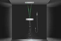 15”x23” Rectangle Music LED Shower Set