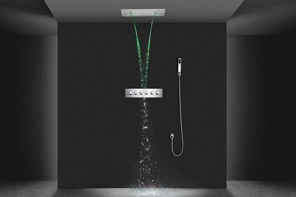 15”x23” Rectangle Music LED Shower Set