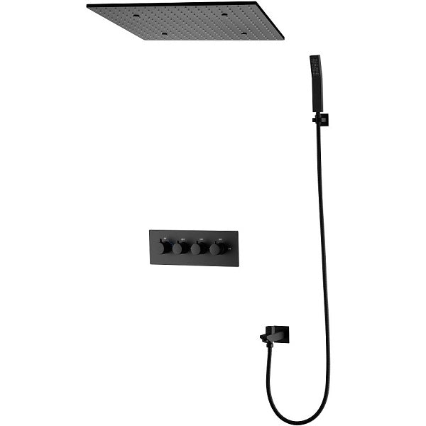 16" Square LED shower system