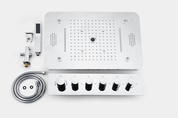 15”x23” Rectangle Music LED Shower Set