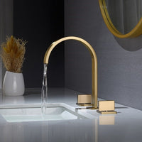 Cascada Classic Design Waterfall Bathroom Sink Faucet with Dual Knobs