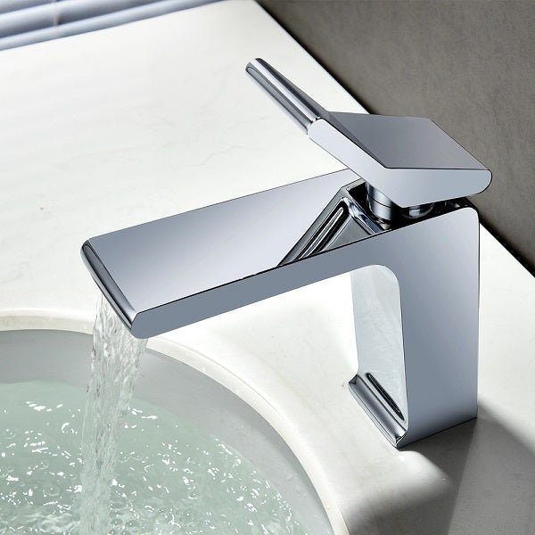 Cascada Single Handle Waterfall Bathroom Sink Faucet