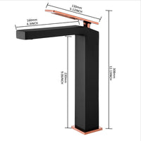 Cascada Modern Vessel Design Single Handle Bathroom Faucet