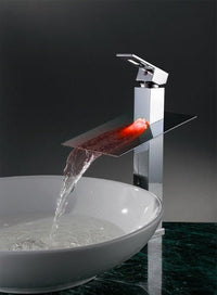 LED Waterfall Vessel Faucet