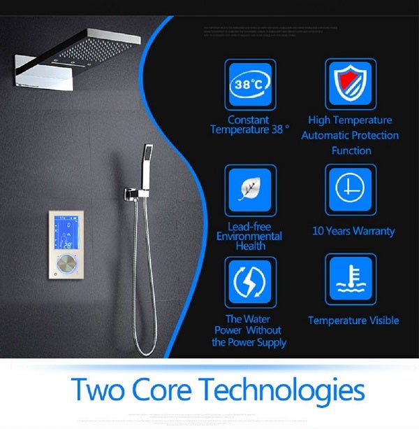 22” LED Shower Set with LCD Touch Screen