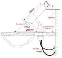 Cascada Thermostatic Hands free Sensor Faucet Temperature Control