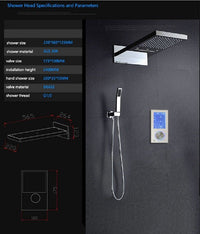 22” LED Shower Set with LCD Touch Screen